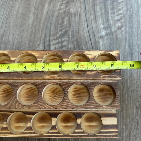 Essential oil organizers wooden tiered set of 3 - Picture 7 of 9